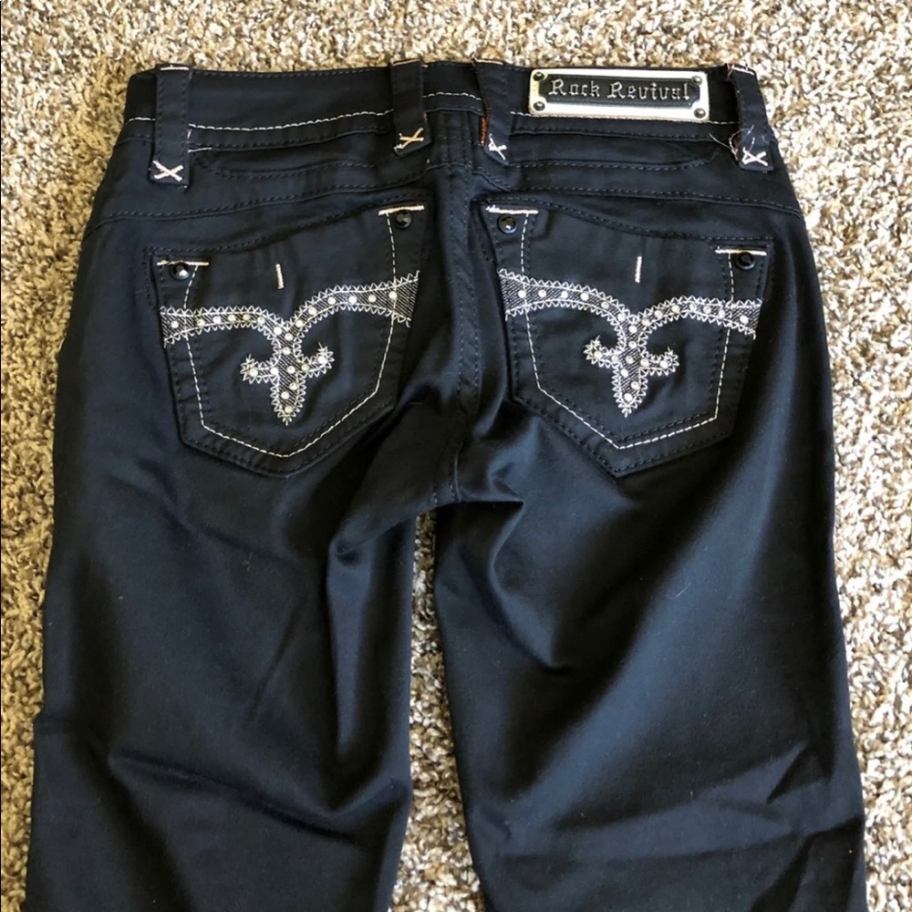 Women’s rock revival cropped skinny jeans